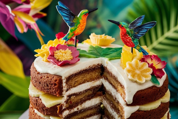 Photo le gâteau du colibri.