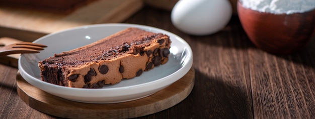 Gâteau éponge traditionnel taïwanais saveur chocolat