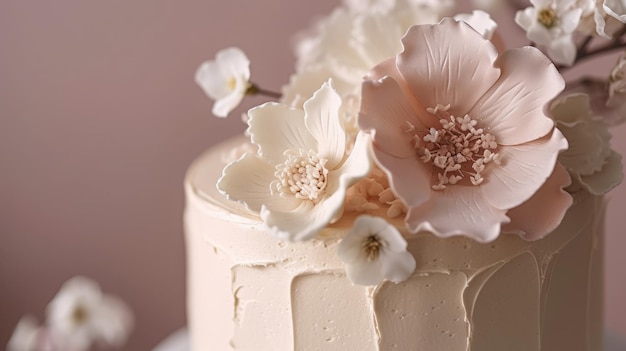 gâteau de fête blanc