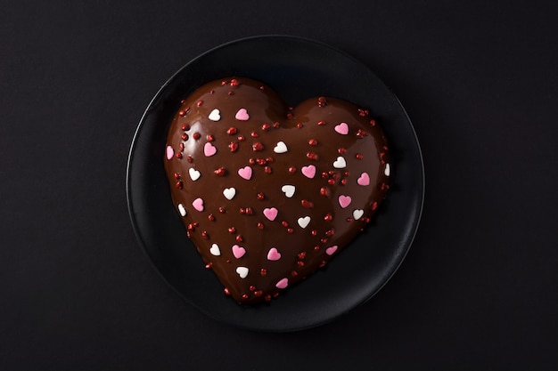Gâteau en forme de coeur pour la Saint Valentin
