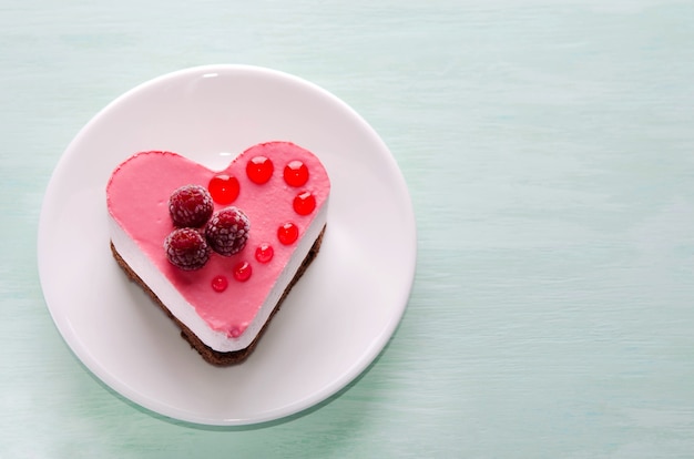 Gâteau en forme de coeur