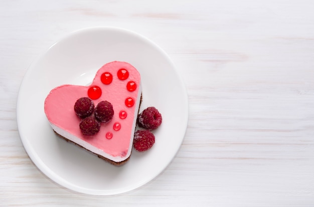 Gâteau en forme de coeur