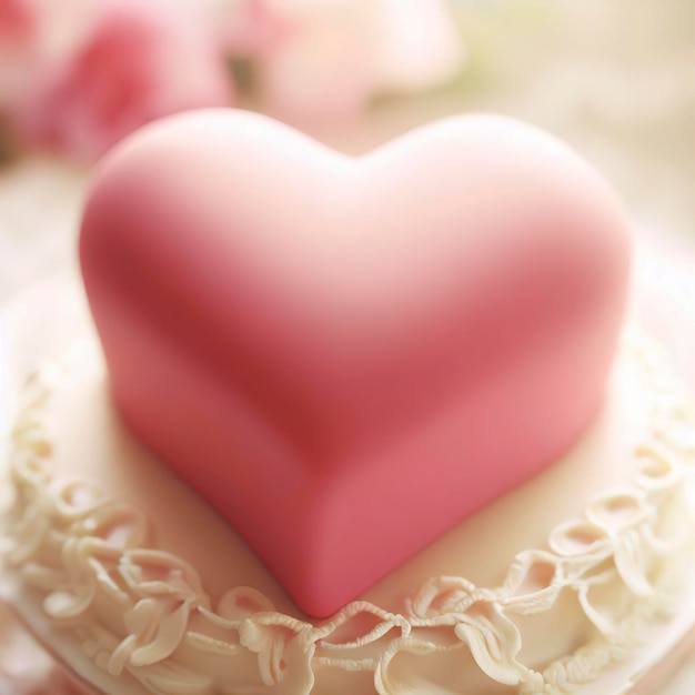 Gâteau en forme de coeur