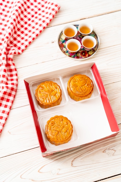 Gâteau de lune chinois pour le festival chinois de la mi-automne