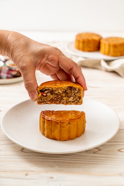 Gâteau de lune chinois pour le festival chinois de la mi-automne