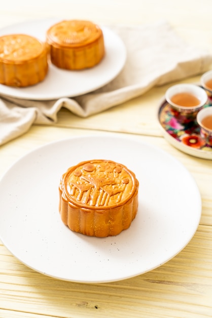 Gâteau de lune chinois pour le festival chinois de la mi-automne