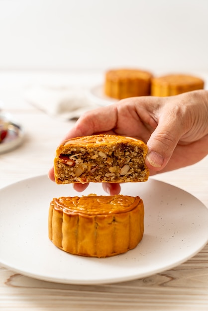 Gâteau de lune chinois pour le festival chinois de la mi-automne