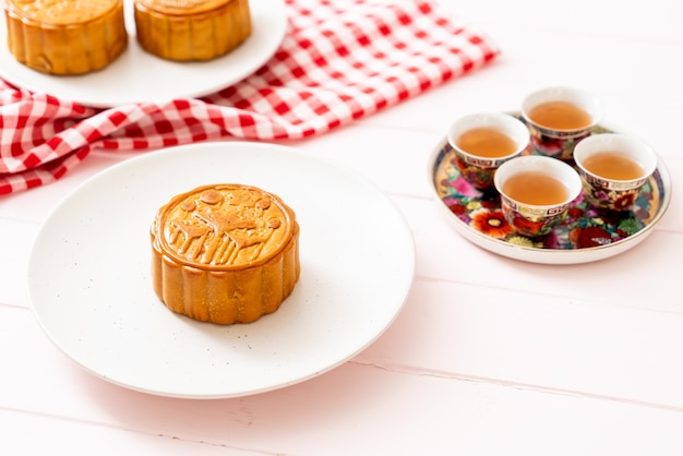 Gâteau de lune chinois pour le festival chinois de la mi-automne