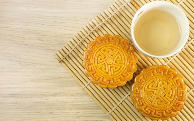 Gâteau de lune chinois pour le festival de la lune.