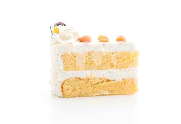 gâteau de macadamia isolé