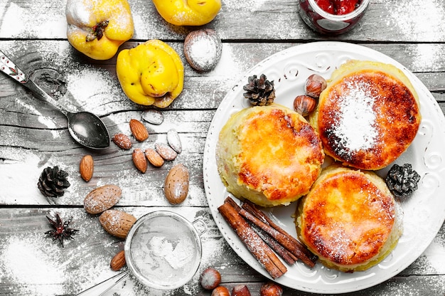 Gateau maison aux coings