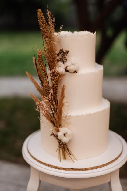 Gâteau de mariage au mariage