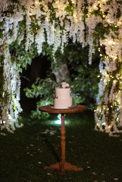 Gâteau de mariage au mariage