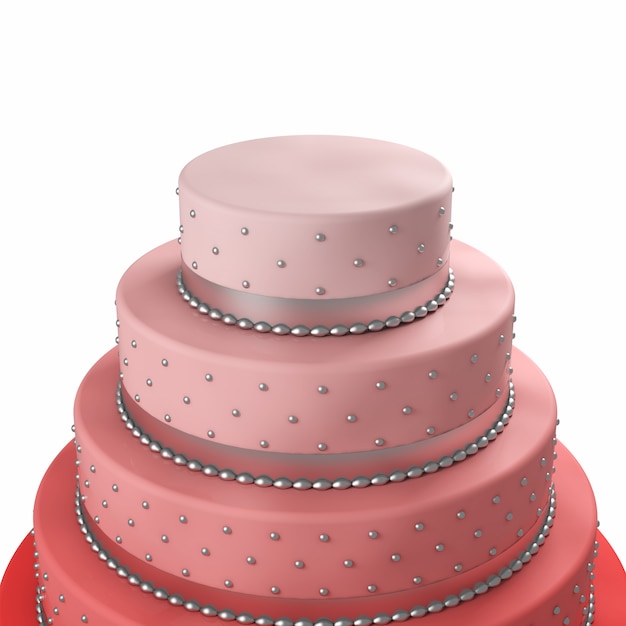 Gâteau de mariage coloré