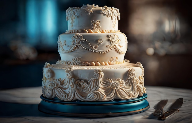 Gâteau de mariage à étages