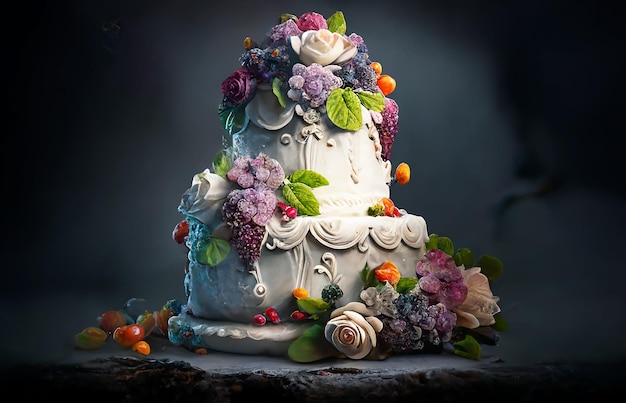 Gâteau de mariage à étages