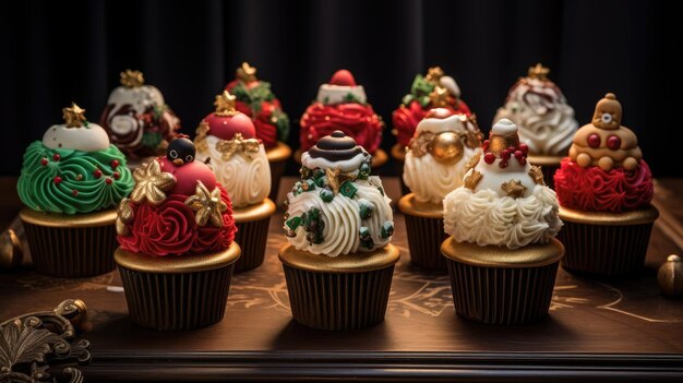 Photo un gâteau de noël