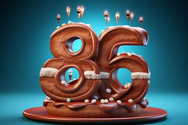 un gâteau avec le numéro 50 dessus