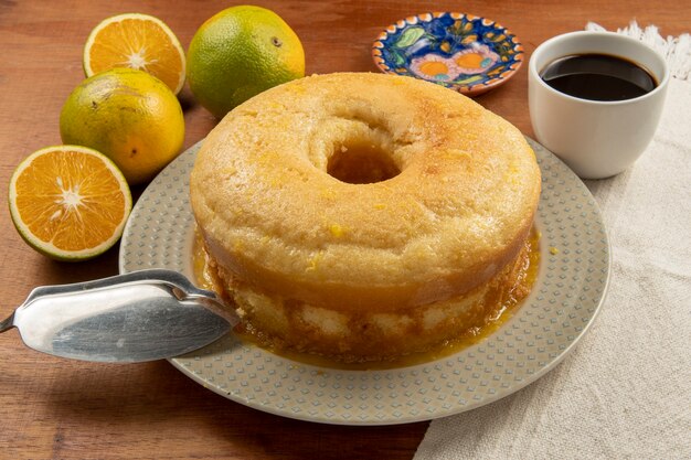 Gâteau à l'orange fait maison