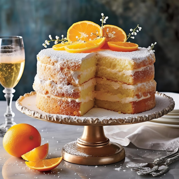 gâteau d'orange