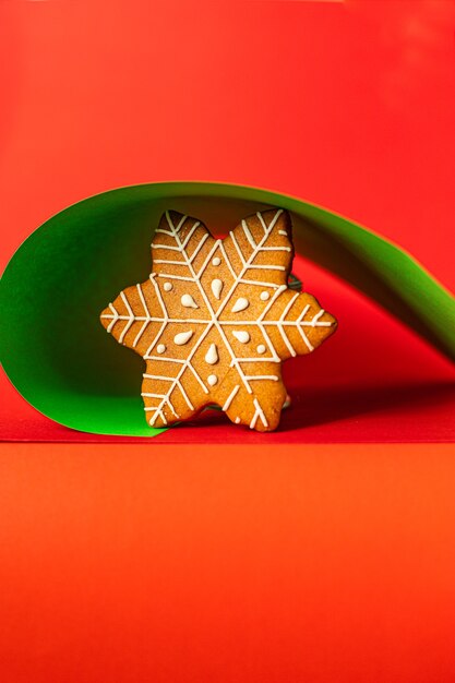 Gâteau de pain d'épice drôle de biscuit de noël