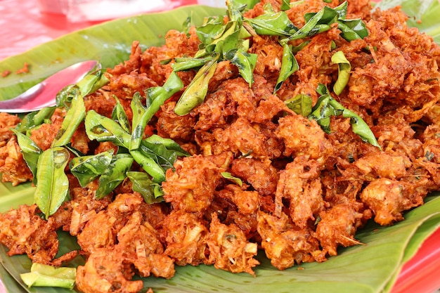 Gâteau de poisson frit au street food