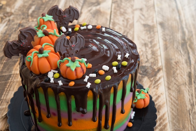 Gâteau pour halloween au chocolat