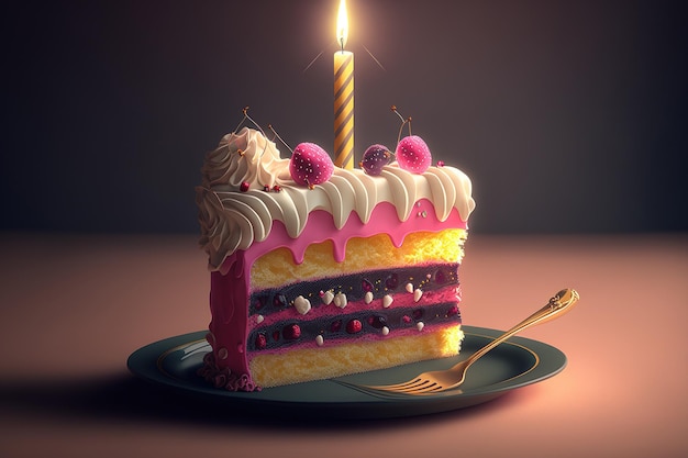 Gâteau pour un joyeux anniversaire