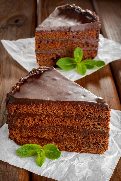 Gâteau sacher au chocolat