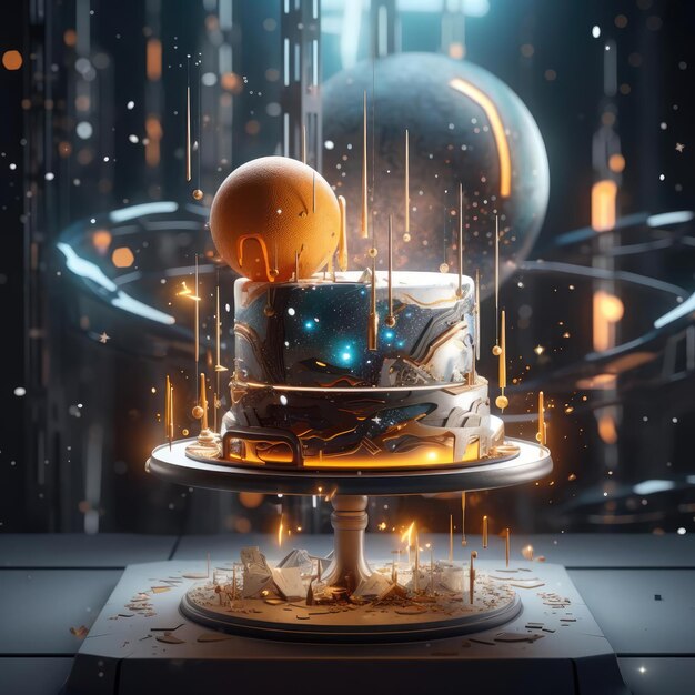 Gâteau de science-fiction