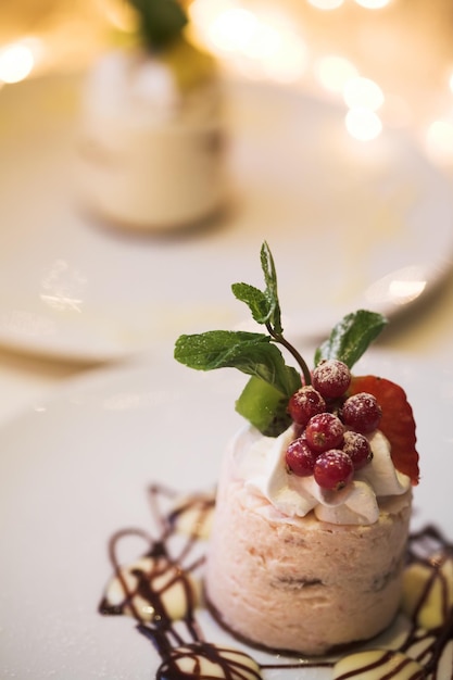 Gâteau sucré bouchent