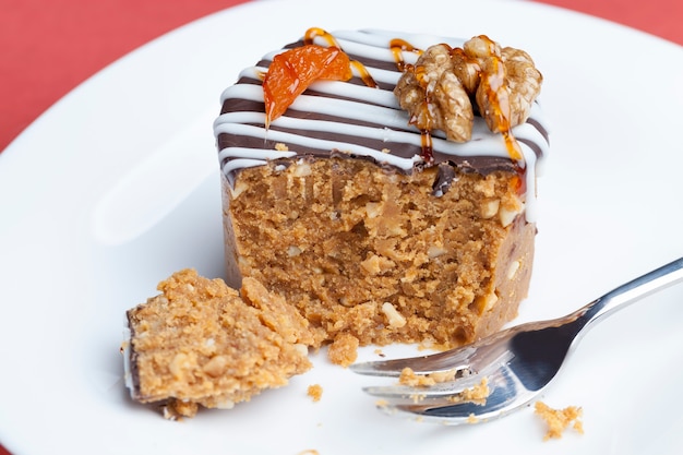 Gâteau sucré en forme de cylindre