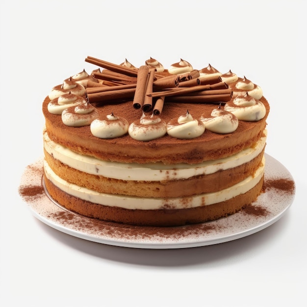 Le gâteau de tiramisu est un dessert irrésistible.