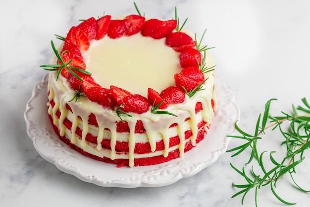 gâteau de velours rouge