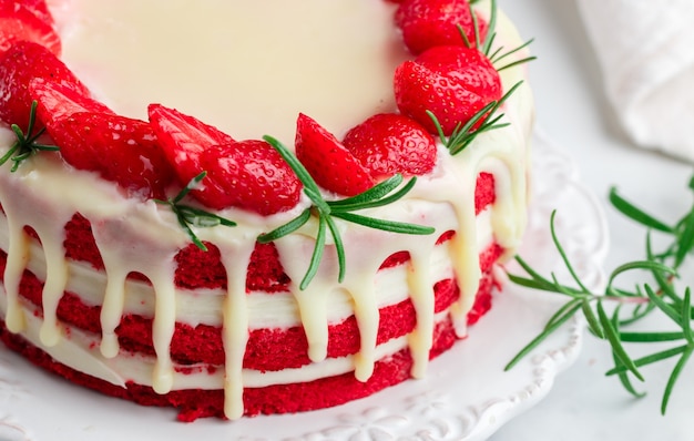 gâteau de velours rouge