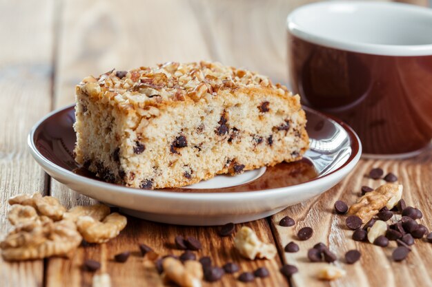 Gâteau sur vieux bois