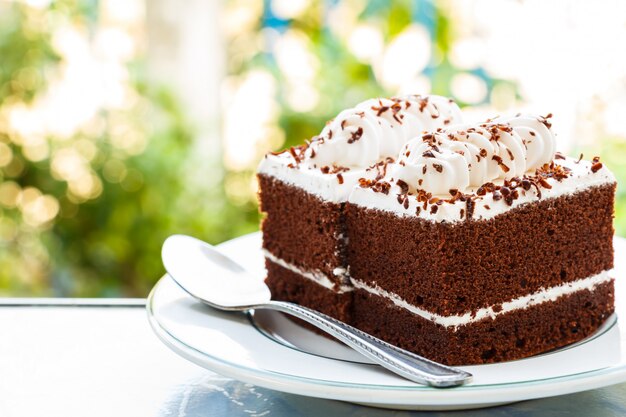 gâteaux au chocolat et bokeh