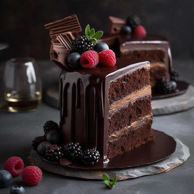 Gâteaux au chocolat noir