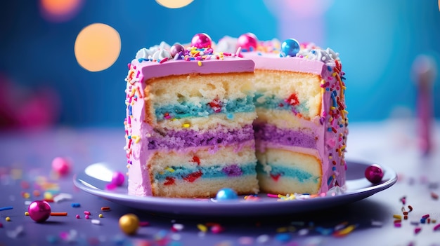 Des gâteaux colorés Funfetti