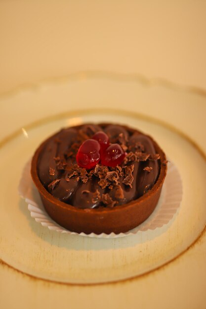 Photo gâteaux à la fraise au chocolat