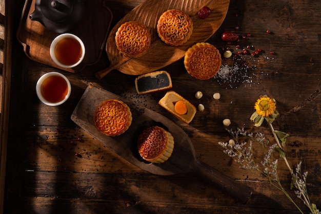 Gâteaux de lune du festival chinois de la mi-automne