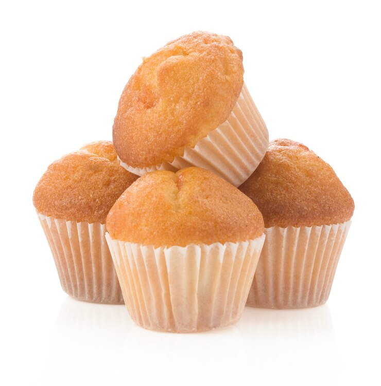 Photo gâteaux muffins isolés sur blanc