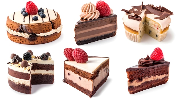 Des gâteaux et des pâtisseries variés Une collection gourmande