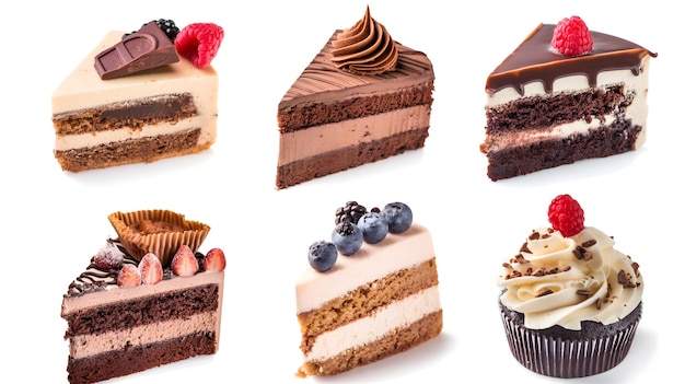 Des gâteaux et des pâtisseries variés Une collection gourmande