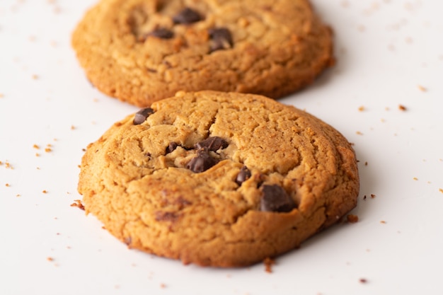 Gâteaux avec des pépites de chocolat