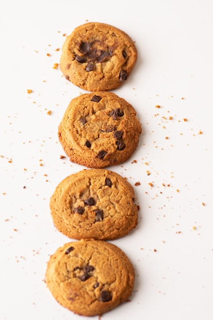 Gâteaux avec des pépites de chocolat