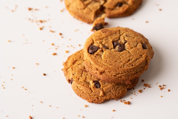 Gâteaux avec des pépites de chocolat