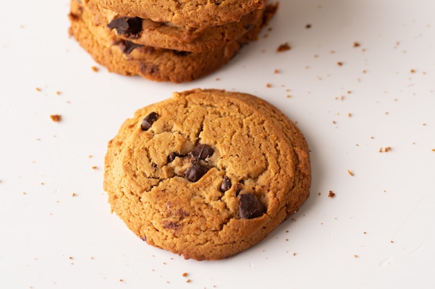 Gâteaux avec des pépites de chocolat