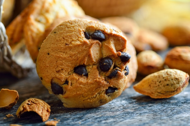 Gâteaux avec des pépites de chocolat