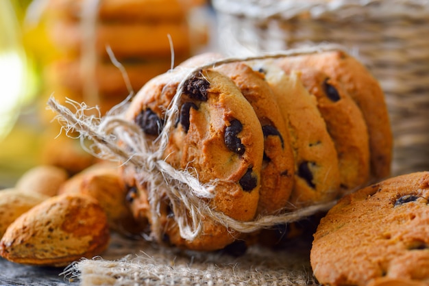 Gâteaux avec des pépites de chocolat